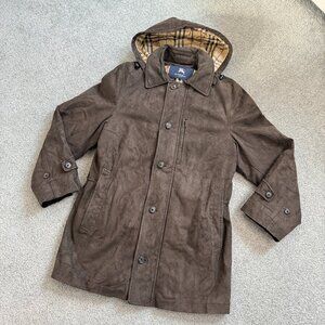 Burberry London Brown Amaretta Leather Jacket/Coat Fall Winter MEDIUM